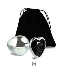 .Plug de Metal M Com Pedra Formato de Coração 7cm (5849) - ... - Atacado Star Sex Shop, Lingerie e Produtos Eróticos