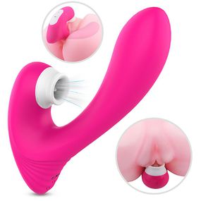 *Vibrador Com Estimulador Recarregável Dawn SI (6213) - Rosa - Sex Shop Atacado Star: Produtos Eróticos e lingerie