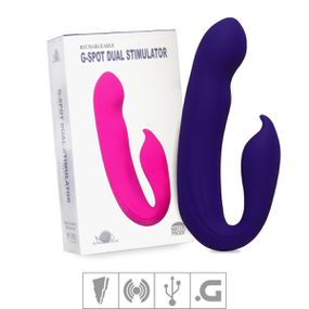 Vibrador Ponto G Com Estimulador Aphrodisia SI (6632) - Roxo - Sex Shop Atacado Star: Produtos Eróticos e lingerie