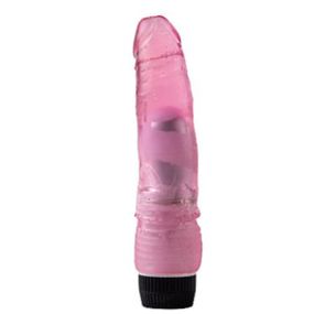 Prótese 17x14cm Com Vibro SI (6791) - Rosa - Sex Shop Atacado Star: Produtos Eróticos e lingerie