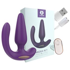 Plug Silicone Com Vibro e Controle Medea-Rct SI (7514) - Rox - Atacado Star Sex Shop, Lingerie e Produtos Eróticos