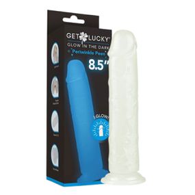 Prótese 19x13cm Com Ventosa Get Lucky Glow SI (7669) - Fos... - Atacado Star Sex Shop, Lingerie e Produtos Eróticos