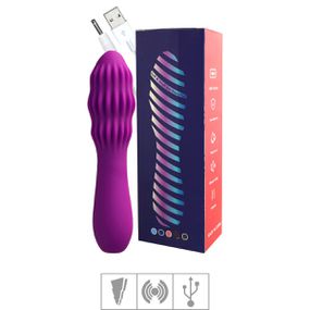 Vibrador Texturizado na Ponta Recarregável SI (8269) - Roxo - Sex Shop Atacado Star: Produtos Eróticos e lingerie