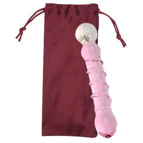 Plug de Vidro Com Linha em Espiral SI -(8802) - Rosa - Atacado Star Sex Shop, Lingerie e Produtos Eróticos