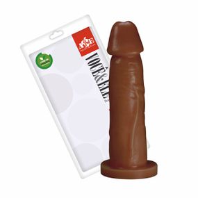 Prótese 16x13cm Simples (ADAO03) - Marrom - Sex Shop Atacado Star: Produtos Eróticos e lingerie