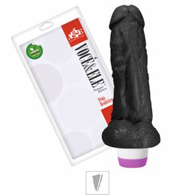 *Prótese 15x17cm Com Escroto e Vibro (ADAO19)-Preto-Único - ... - Atacado Star Sex Shop, Lingerie e Produtos Eróticos