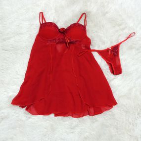 *Camisola Bianca (DM001) - Vermelho - Sex Shop Atacado Star: Produtos Eróticos e lingerie