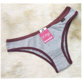 *Calcinha de Viscose Celeste (DR0066) - Cinza - Atacado Star Sex Shop, Lingerie e Produtos Eróticos