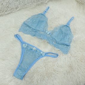 Conjunto Linda (DR4519) - Azul - Sex Shop Atacado Star: Produtos Eróticos e lingerie