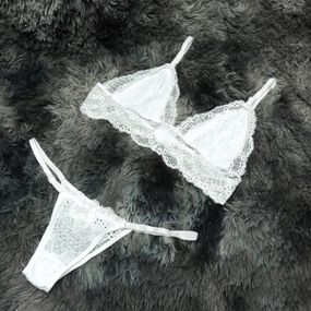 Conjunto Claudia (DR4532) - Branco - Sex Shop Atacado Star: Produtos Eróticos e lingerie