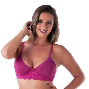 *Soutien Duanip Com Aro Sem Bojo (DU320) - Magenta - Atacado Star Sex Shop, Lingerie e Produtos Eróticos