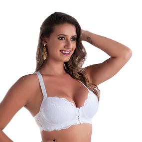 *Soutien Duanip Com Bojo e Fecho Frontal (DU714) - Branco - Sex Shop Atacado Star: Produtos Eróticos e lingerie