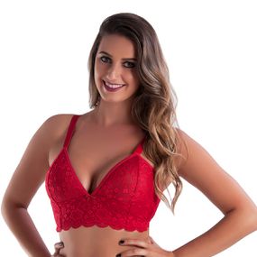 *Soutien Duanip Sem Aro E Sem Bojo (DU759) - Vermelho - Sex Shop Atacado Star: Produtos Eróticos e lingerie