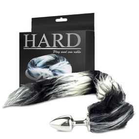 Plug de Metal Cromado Com Cauda Hard (HA117C-ST608) - Degrad... - Atacado Star Sex Shop, Lingerie e Produtos Eróticos