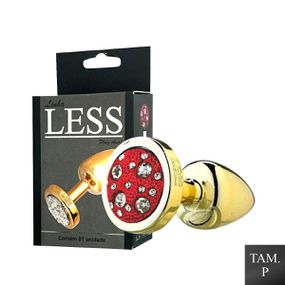 Plug de Plástico P Less Dourado Com Pedras Cravejadas (HA143... - Atacado Star Sex Shop, Lingerie e Produtos Eróticos