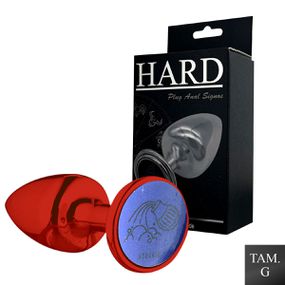 Plug Metálico G Signos Aquário (HA164AQ) - Vermelho - Atacado Star Sex Shop, Lingerie e Produtos Eróticos