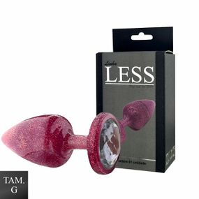 Plug Less G Com Glitter (HA167) - Rosa - Atacado Star Sex Shop, Lingerie e Produtos Eróticos