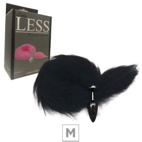 Plug de Plástico M Less Preto Com Cauda (HA169P) - Preto - Atacado Star Sex Shop, Lingerie e Produtos Eróticos
