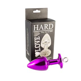 Plug Metálico G ABC Para Personalização - (HA179) - Lilás - Atacado Star Sex Shop, Lingerie e Produtos Eróticos