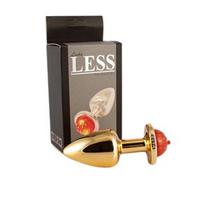 Plug Less G Com Led (HA184) - Dourado - Atacado Star Sex Shop, Lingerie e Produtos Eróticos
