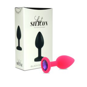 *Plug de Silicone Com Pedra Lust (LM021) - Rosa - Sex Shop Atacado Star: Produtos Eróticos e lingerie