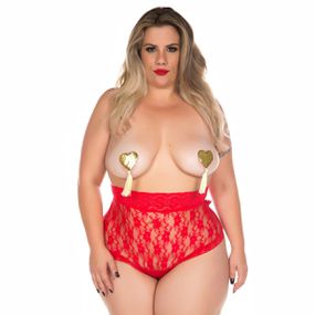 *Calcinha Blogueira Plus (PS1275) - Vermelho - Sex Shop Atacado Star: Produtos Eróticos e lingerie