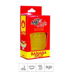 **Gel Comestível Soft Love Hot 30ml (ST116) - Banana Split - Sex Shop Atacado Star: Produtos Eróticos e lingerie