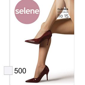 *Meia Calça Clássica Selene Fio 15 (ST371) - Branco - Sex Shop Atacado Star: Produtos Eróticos e lingerie