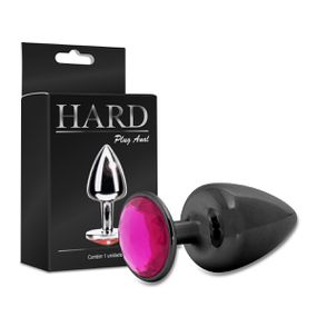 Plug de Metal M Com Pedras Variadas Hard (ST611-HA114) - O... - Sex Shop Atacado Star: Produtos Eróticos e lingerie