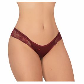 *Calcinha Com Alça Toda em Renda (WI1736) - Vinho - Sex Shop Atacado Star: Produtos Eróticos e lingerie