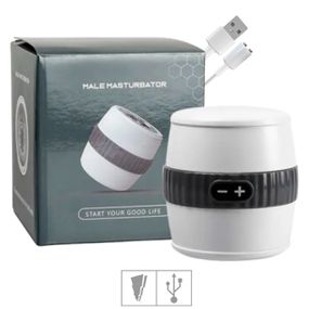 Masturbador Com Vibro Male Masturbator (YSX1339) - Branco - Atacado Star Sex Shop, Lingerie e Produtos Eróticos