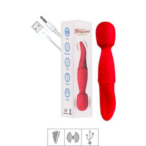 Vibrador Recarregável Duplo Double End VP (AV041) - Vermelh... - Sex Shop Atacado Star: Produtos Eróticos e lingerie