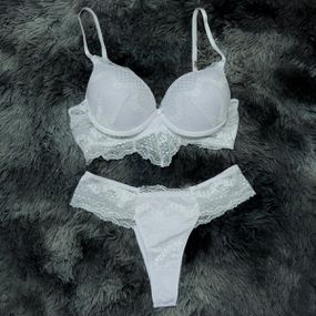 Conjunto Nanda (DR4530-DR4595) - Branco - Atacado Star Sex Shop, Lingerie e Produtos Eróticos