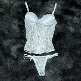 *Espartilho Poa (CF508) - Branco - Sex Shop Atacado Star: Produtos Eróticos e lingerie