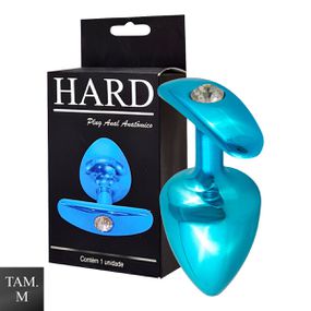 Plug Metálico M Anatômicoa (HA140). - Azul - Atacado Star Sex Shop, Lingerie e Produtos Eróticos