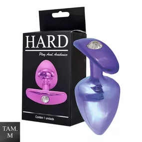 Plug Metálico M Anatômicoa (HA140). - Lilás - Atacado Star Sex Shop, Lingerie e Produtos Eróticos