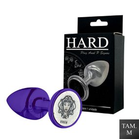 Plug Metálico M Signos Virgem (HA163VI) - Lilás - Atacado Star Sex Shop, Lingerie e Produtos Eróticos