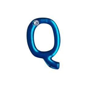 Letras Para Personalização de Plug Azul (HA180A) - Q - Sex Shop Atacado Star: Produtos Eróticos e lingerie