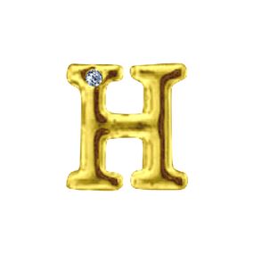 Letras Para Personalização de Plug Dourada (HA180D) - H - Sex Shop Atacado Star: Produtos Eróticos e lingerie