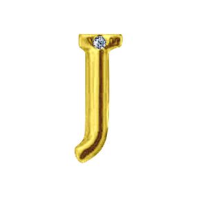 Letras Para Personalização de Plug Dourada (HA180D) - J - Sex Shop Atacado Star: Produtos Eróticos e lingerie