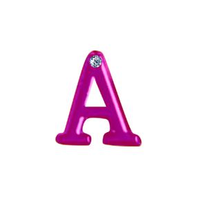 Letras Para Personalização de Plug Rosa (HA180R) - A - Sex Shop Atacado Star: Produtos Eróticos e lingerie
