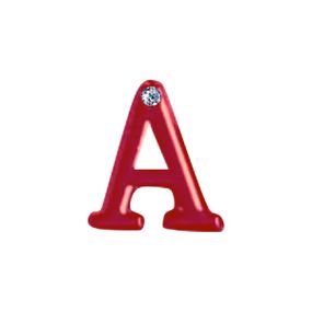 Letras Para Personalização de Plug Vermelha (HA180V) - A - Sex Shop Atacado Star: Produtos Eróticos e lingerie