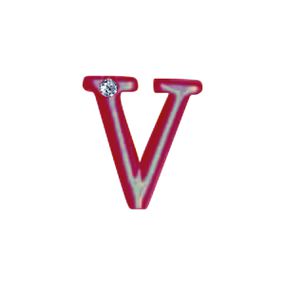 Letras Para Personalização de Plug Vermelha (HA180V) - V - Sex Shop Atacado Star: Produtos Eróticos e lingerie