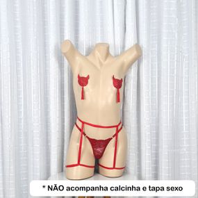 Cinta Linga Simples (LG003) - Vermelho - Sex Shop Atacado Star: Produtos Eróticos e lingerie