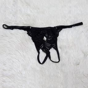 *Calcinha Pingente Pérola (MCA0411) - Preto - Sex Shop Atacado Star: Produtos Eróticos e lingerie