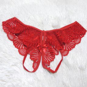 *Calcinha Erótica Exibida (MCA0713) - Vermelho - Sex Shop Atacado Star: Produtos Eróticos e lingerie