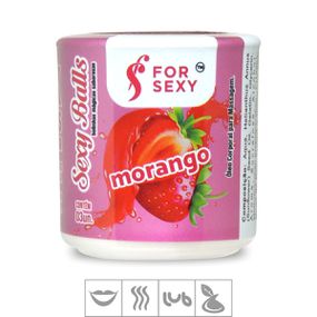 *Bolinha Beijável Sexy Balls 3un (ST732). - Morango - Atacado Star Sex Shop, Lingerie e Produtos Eróticos