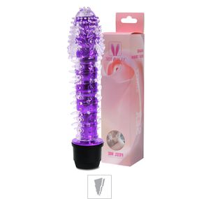 *Vibrador Com Capa e Cerdas 14x13cm VP (PE011-ST337) - Roxo - Sex Shop Atacado Star: Produtos Eróticos e lingerie