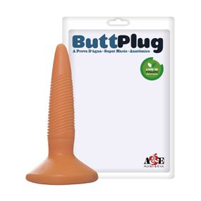 Plug Finco Com Estrias 10cm (PLUG07-10512) - Bege - Sex Shop Atacado Star: Produtos Eróticos e lingerie