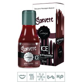 Gel Comestível Sorvete Ice 35ml (ST325) - Cereja - Sex Shop Atacado Star: Produtos Eróticos e lingerie